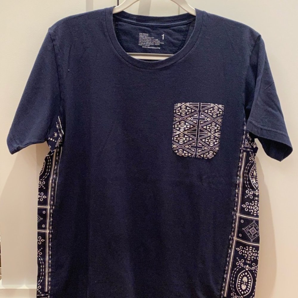 White Mountaineering T-Shirt with Pocket Detail
